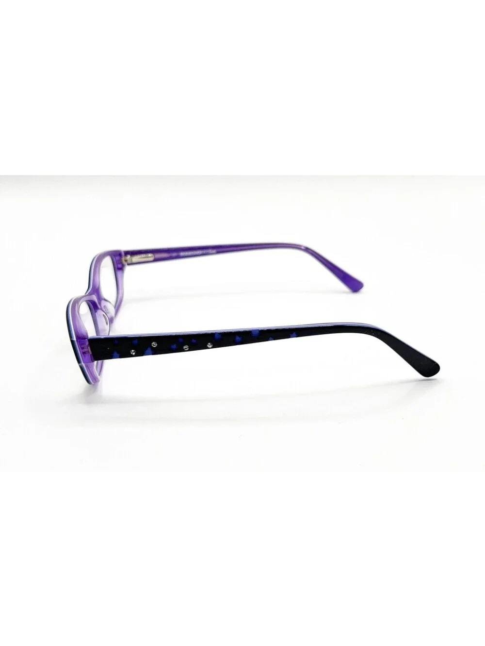 Marchon Nyc Ava 007 Black Iris Authentic Eyeglasses 45-15-125